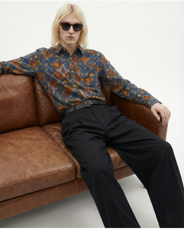 X-Mas Hemd mit goldmetallic Druck