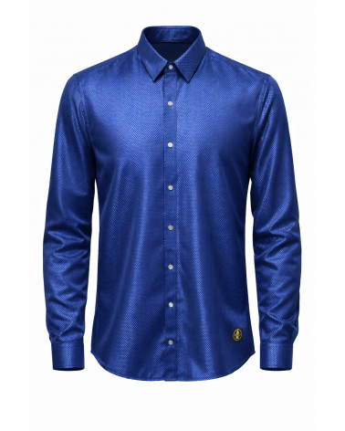 Metallic Hemd mit Struktur