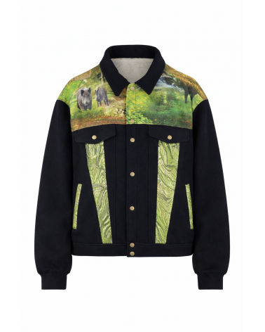 Wildjacke mit Tiermotiv