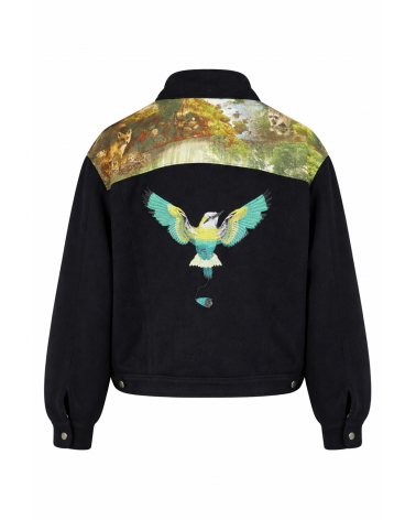 Wildjacke mit Tiermotiv