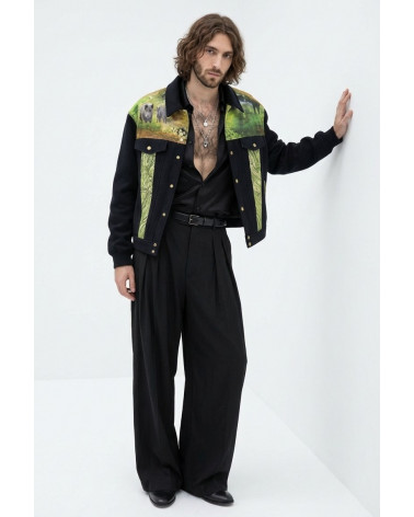 Wildjacke mit Tiermotiv