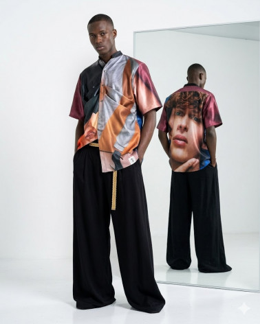 Kurzarmhemd aus Storedisplay