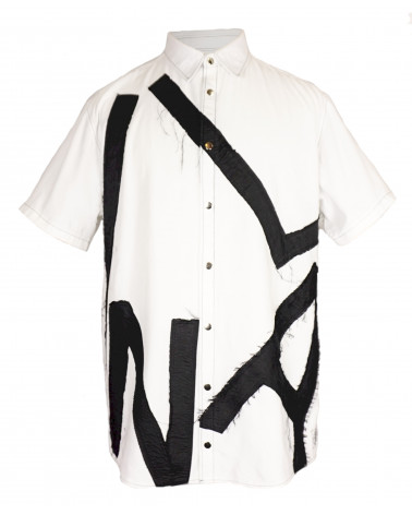 NAQULI Art Hemd mit Aufschrift