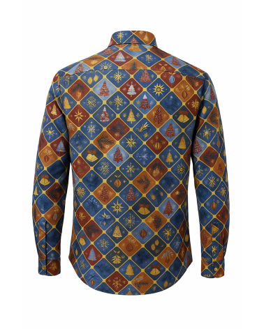 X-Mas Hemd mit goldmetallic Druck